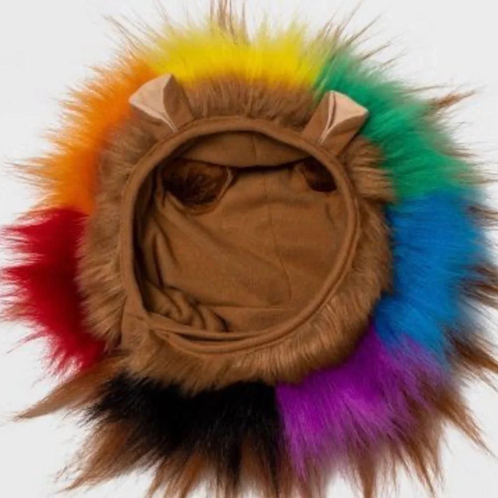 Faux Fur Dog and Cat Lion Headwear costume